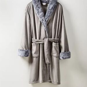 Hotel Collection Faux Fur Robe, Retail $140